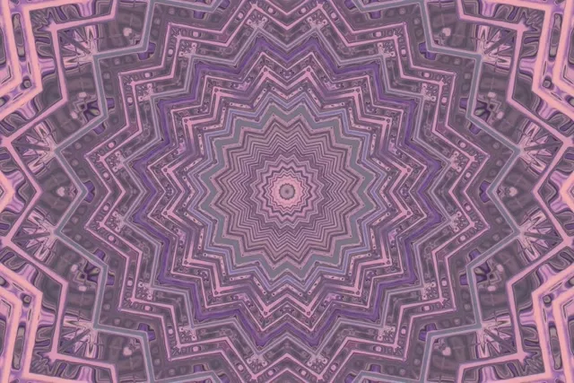 Neon Tunel Ljubičasta Zvijezda Kaleidoskop Vj Loop 3:2 Surface 60fps Čuvar Ekrana