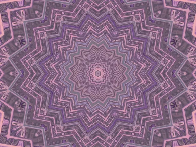 Neon Tunel Vijolična Zvezda Kaleidoskop Vj Loop 4:3 Classic 60fps Ohranjevalnik Zaslona