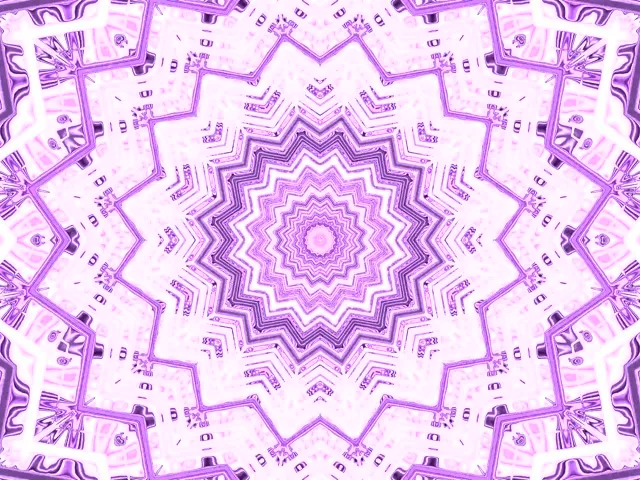 Fialový Neon Tunel Kaleidoskop Šetřič Obrazovky 4:3 Classic 60fps VJ Loop