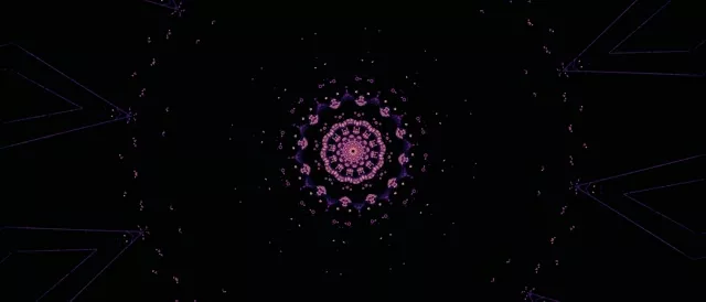Neon Tunnel Fractal Mandala Vj Loop 21:9 Ultrawide 60fps Screensaver Purple