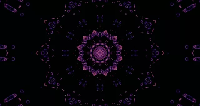 Purple Neon Tunnel Mandala Screensaver 4k UHD 60fps VJ Loop