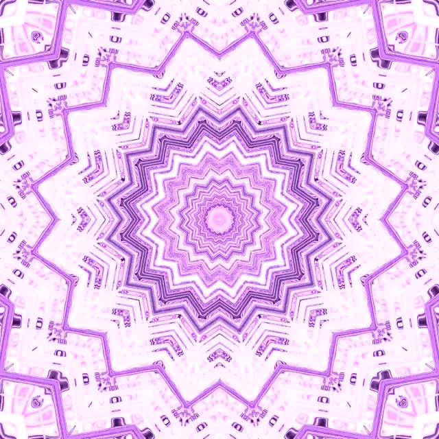 Purple Neon Tunnel Mandala Star screensaver 1:1 square 60fps Vj loop