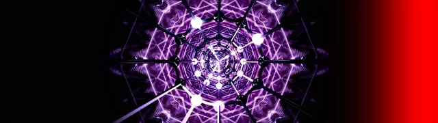 Violetter Neon Tunnel Screensaver 32:9 Super Ultrawide 60fps VJ Loop