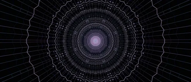 Vj loop Neon Tunnel Purple Spider Web Vortex 21:9 Ultrawide 60fps Screensaver