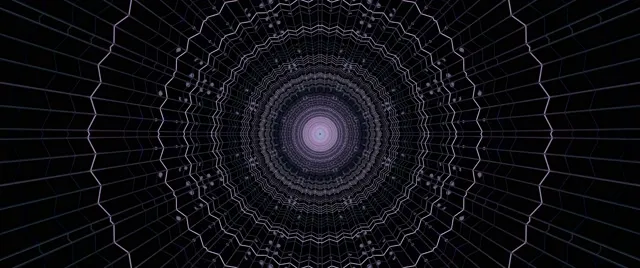 Neon Tunnel Purple Spiderweb Vortex Vj Loop 2.39:1 Cinemascope 60fps Screensaver