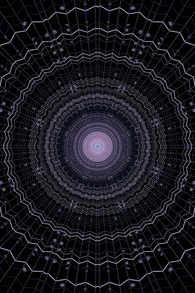 Фіолетова Павутина Неонова Тунель VJLoops 2:3 Photo Portrait 60fps Заставка