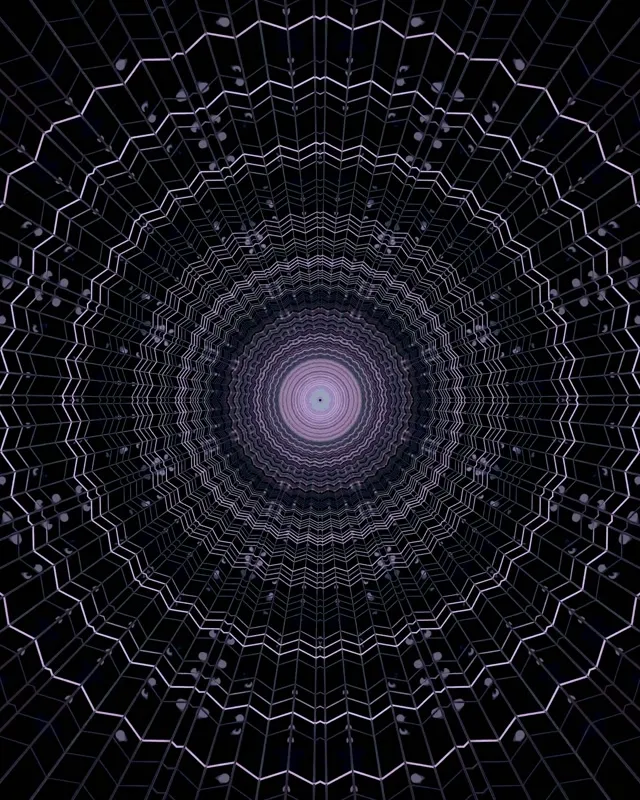 Neon Tunela More Armiarma Sarea Zurrunbiloa VJ Loop 4:5 Instagram 60fps Pantaila-babesa