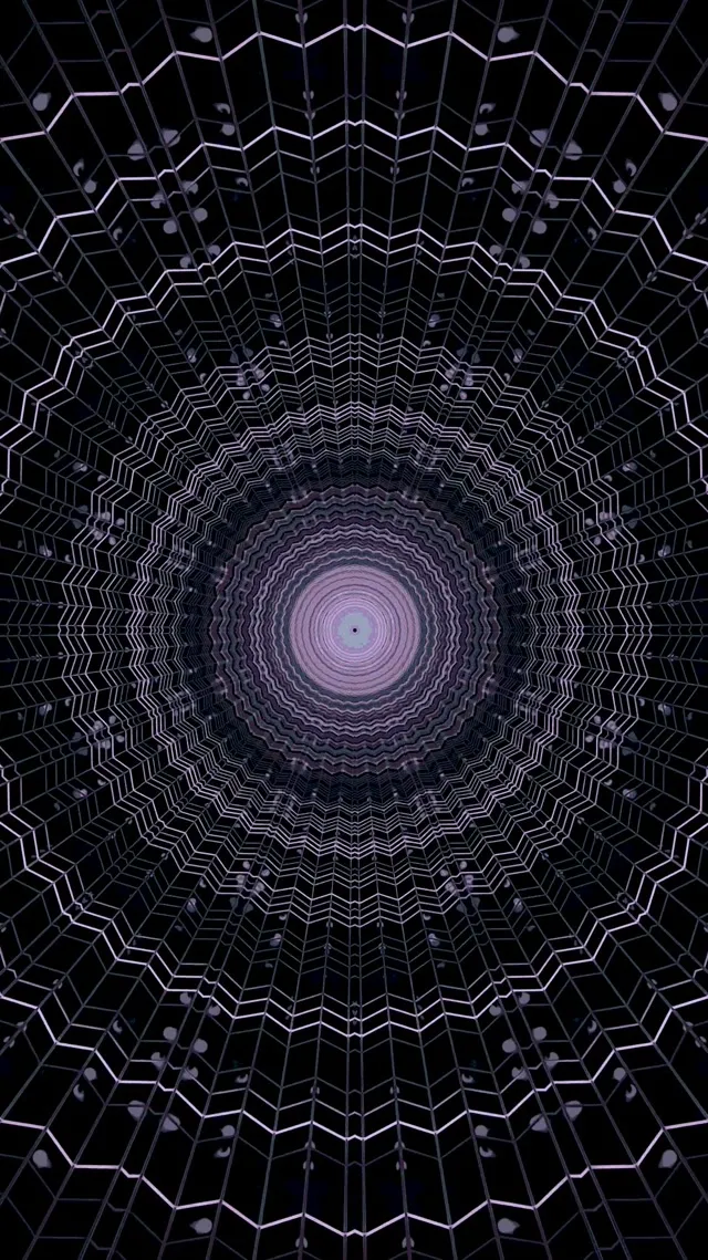 Vj loop Neon Tunnel Purple Web Vortex 9:16 Reels 60fps Screensaver