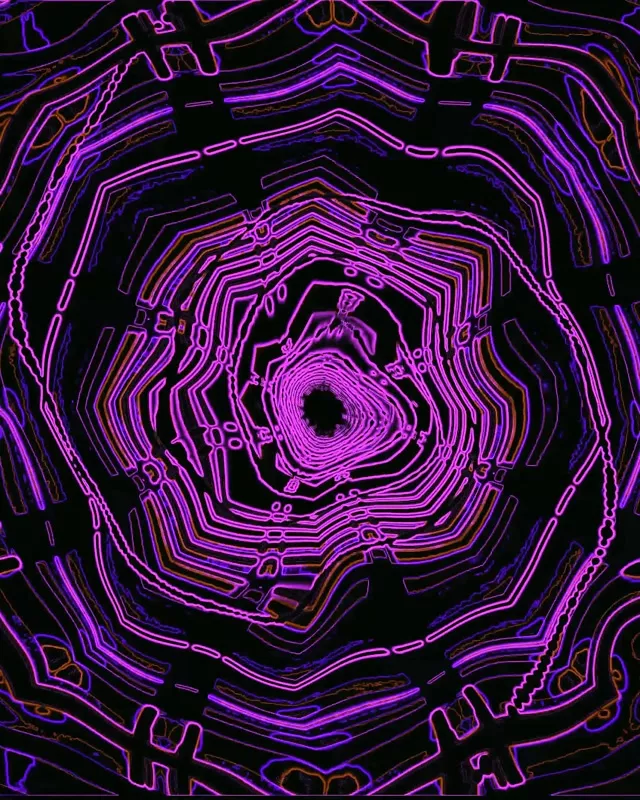 Tunel Neon Mov Screensaver 60fps 4:5 Instagram VJLoops PC Laptop