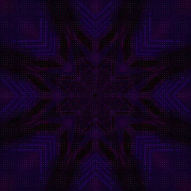Vj loop Neon Tunnel Purple Star Kaleidoscope 1:1 Square 60fps Screensaver