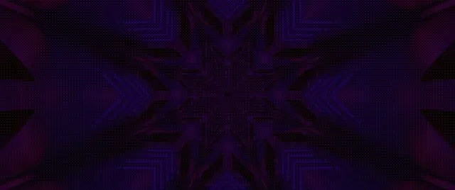 Neon Tunnel Purple Kaleidoscope Star VJ Loop 2.39:1 Cinemascope 60fps Screensaver