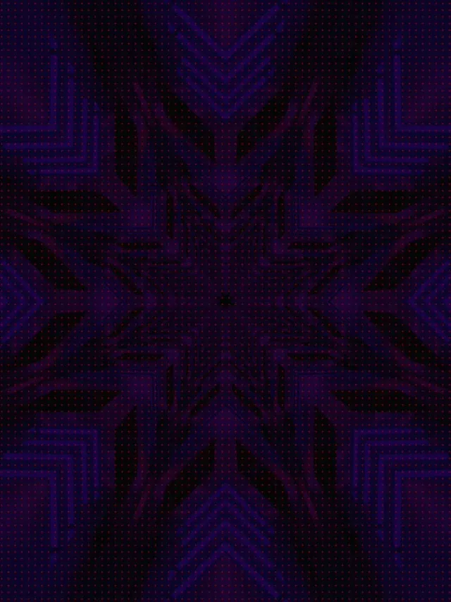 Неоновый Туннель Фиолетовый Звездный Взрыв VJ Loop 3:4 iPad Portrait 60fps Заставка