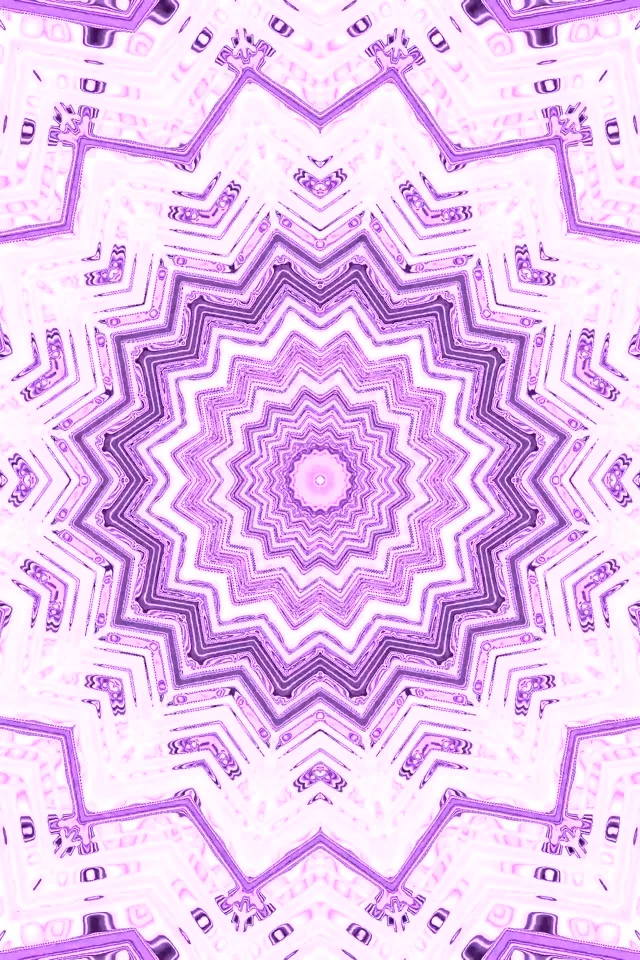 パープル ネオントンネル スターマンダラ 60fps 2:3 フォトポートレート スクリーンセーバー PC VJLoops