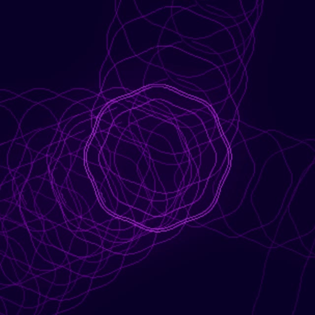 Purple Neon Tunnel VJ Loop 1:1 Square 60fps Screensaver Motion Background