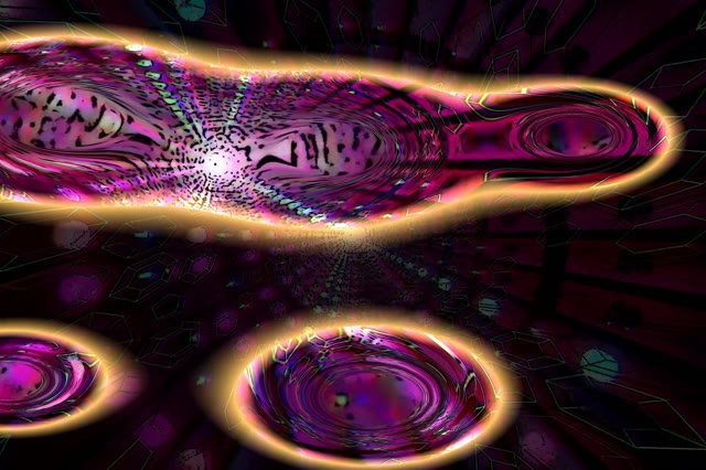 Purple Neon Tunnel VJ Loop 3:2 Surface 60fps Screensaver Motion Background