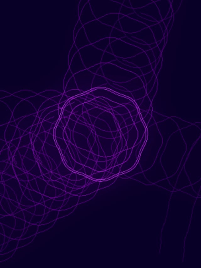 Purple Neon Tunnel VJ Loop 3:4 iPad Portrait 60fps Screensaver
