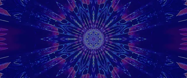 Neon Tüneli Kaleidoskop Patlaması VJ Loop 2.39:1 Cinemascope 60fps Ekran Koruyucu