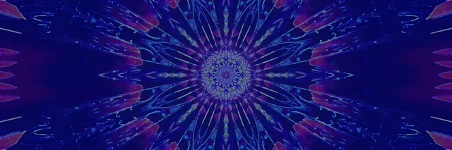 Neon Tunnel Kaleidoscope Star Burst VJ Loop 3:1 สามเท่ากว้าง 60fps ตัวรักษาหน้าจอ