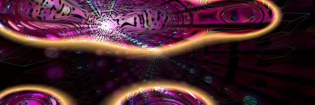 Purple Swirling Neon Tunnel VJ Loop 3:1 Triple Wide 60fps Screensaver