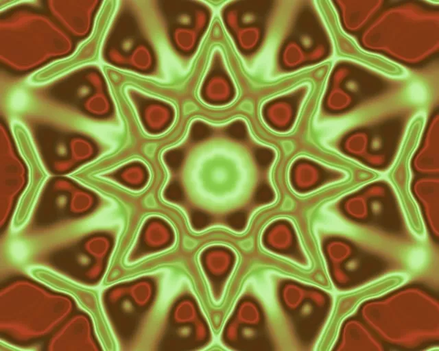 Radiant Neon Tunnel 5:4 Industrial - Pulsating Mandala Vortex VJ Loop 60fps Screensaver