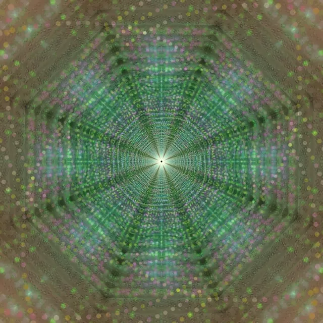 Promieniujący Neon Tunnel VJ Loop 1:1 Kwadrat 60fps Wygaszacz Tło Ruchu