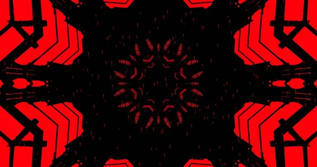 Kırmızı Siyah Neon Tünel 4K UHD 60fps Ekran Koruyucu VJ Loop