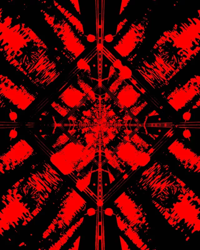 Tunel Neon Roșu Negru Screensaver 60fps 4:5 Instagram Vj Loop