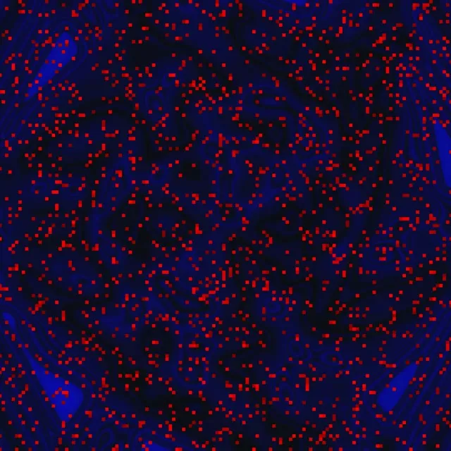 Neon Tunnel Red Pixel Swirl 1:1 Square 60fps Screensaver Vj Loop