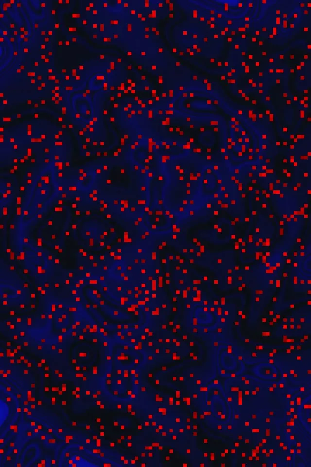 Túnel de Neón Remolino Píxel Azul Rojo VJ Loop 2:3 Foto Retrato 60fps Salvapantallas