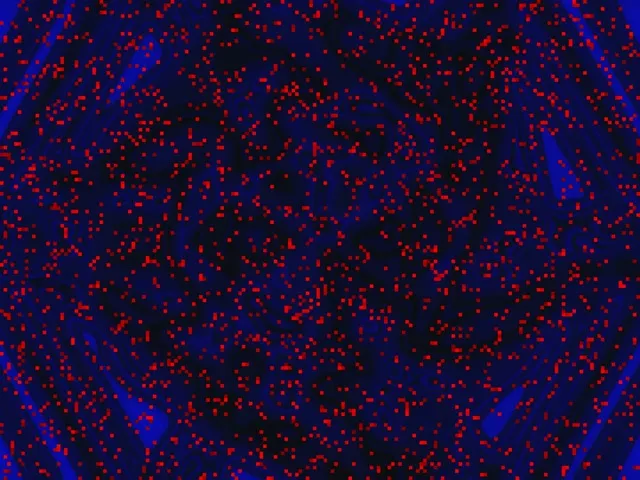 อุโมงค์นีออนพายุพิกเซลแดง VJ Loop 4:3 คลาสสิค 60fps สกรีนเซฟเวอร์