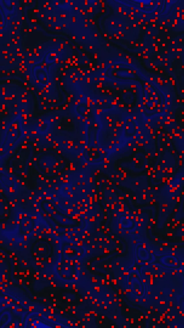 Neon Tunnel Red Pixel Storm Blue Swirl Vj Loop 9:16 Reels 60fps Screensaver