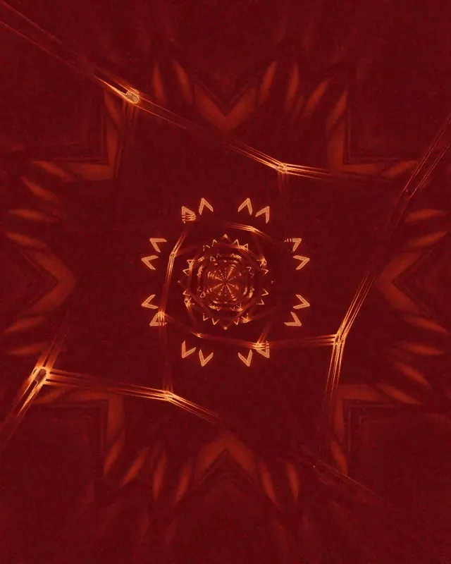 Neon Tunela Kobre Izar Mandala VJ Loop 4:5 Instagram 60fps Pantaila-babesa