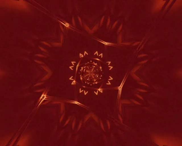 Neon Tunela Kobre Izar Mandala VJ Loop 5:4 Industrial 60fps Pantaila-babesa