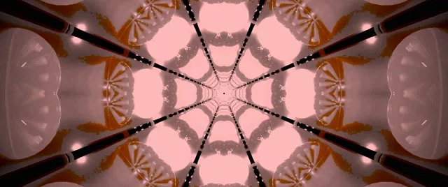 Tamsiai raudonas Voro Tinklas Neon Tunelis 2.39:1 Cinemascope 60fps Ekrano užsklanda VJ Loop