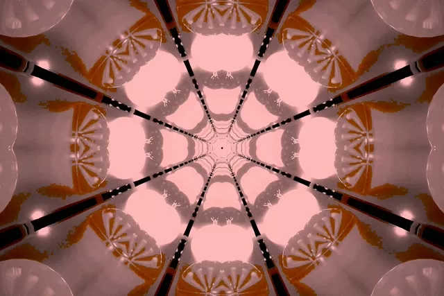 Neoon tunnel punane kaleidoskoop VJ Loop 3:2 Surface 60fps ekraanisäästja