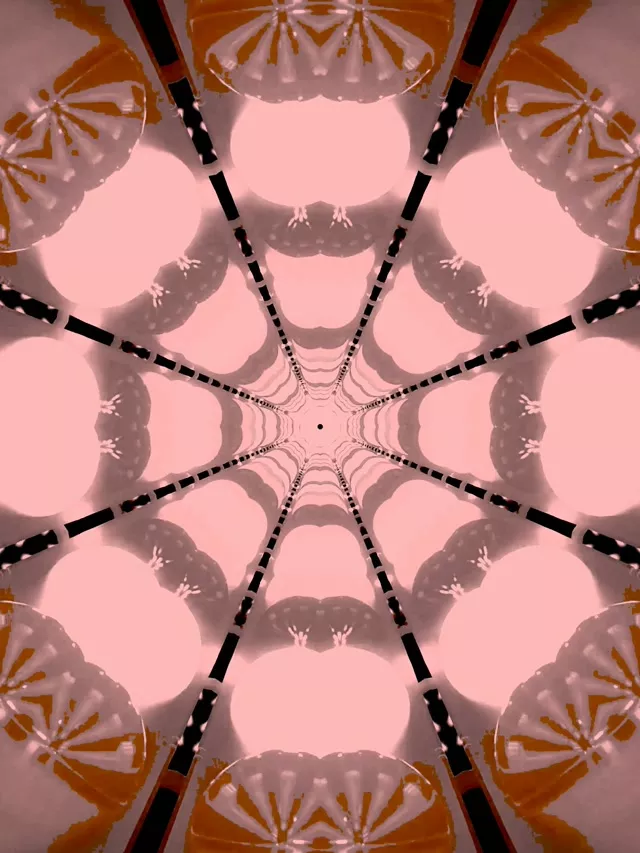 Tunel Neon Pânză Păianjen Crimson VJ Loop 60fps 3:4 iPad Portrait Screensaver