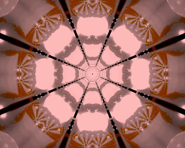 קורי עכביש ארגמני מנהרת ניאון VJ Loop 5:4 תעשייתי 60fps שומר מסך