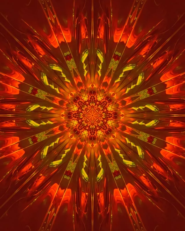 Neontunneli Tulinen Kaleidoskooppi Räjähdys VJ Loop 4:5 Instagram 60fps Näytönsäästäjä