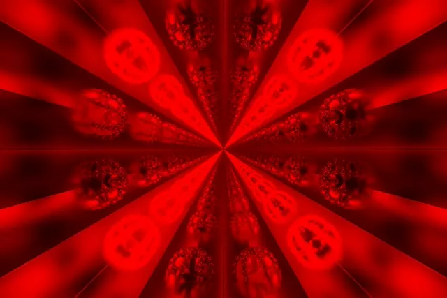 Nyekundu Fractal Neon Tunnel 3:2 Surface 60fps Screensaver VJ Loop