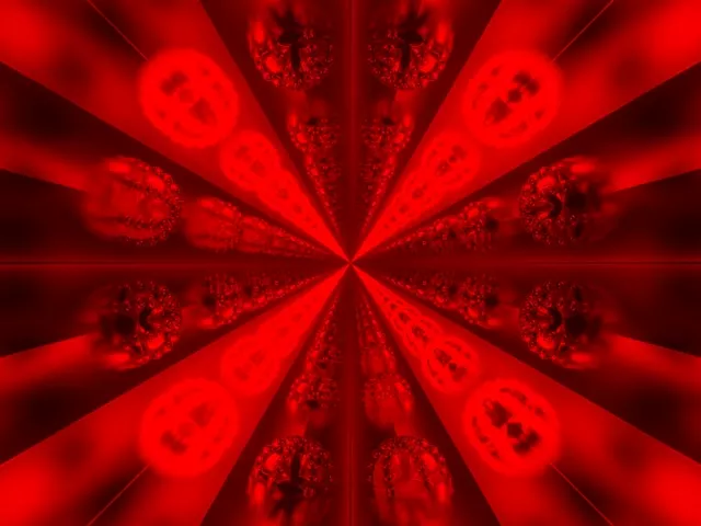 Rdeč Fraktal Neon Tunel Mandelbrot VJ Loop 4:3 Classic 60fps Ohranjevalnik Zaslona