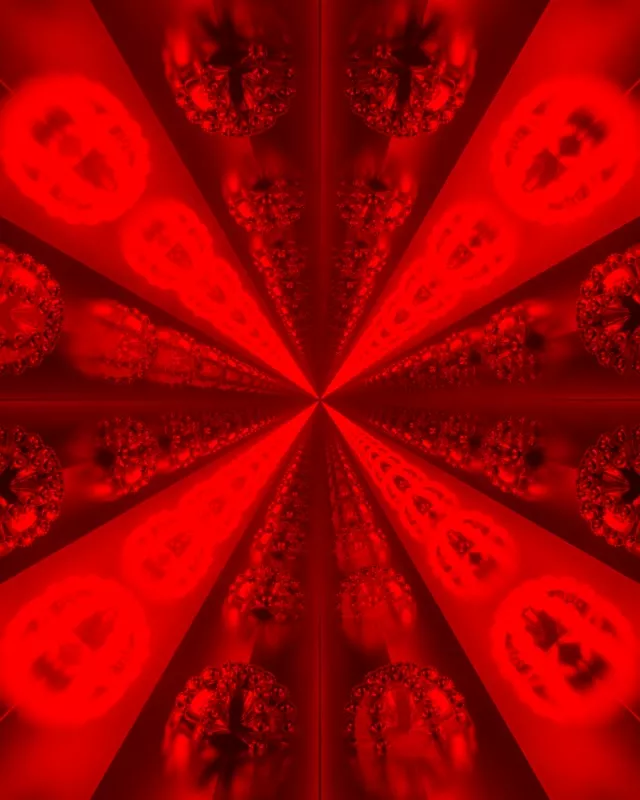 Фрактал Mandelbrot Неоновий Тунель Червоний VJ Loop 4:5 Instagram 60fps Заставка