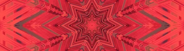 Túnel Neón Estrela Fractal Vermella 32:9 Super Ultraancho 60fps Protector de Pantalla VJ Loop