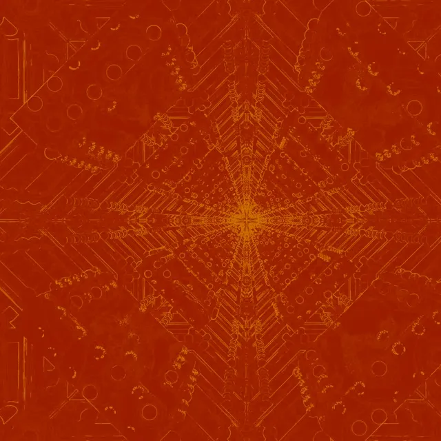 Túnel de Neó Explosió Circuit Mandala VJLoops 1:1 Square 60fps Protector de Pantalla