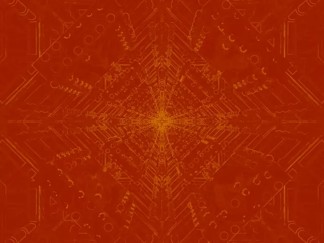 VJLoops Neon Tunel Oranžna Mandala Diamantni Izbruh 4:3 classic 60fps ohranjevalnik zaslona