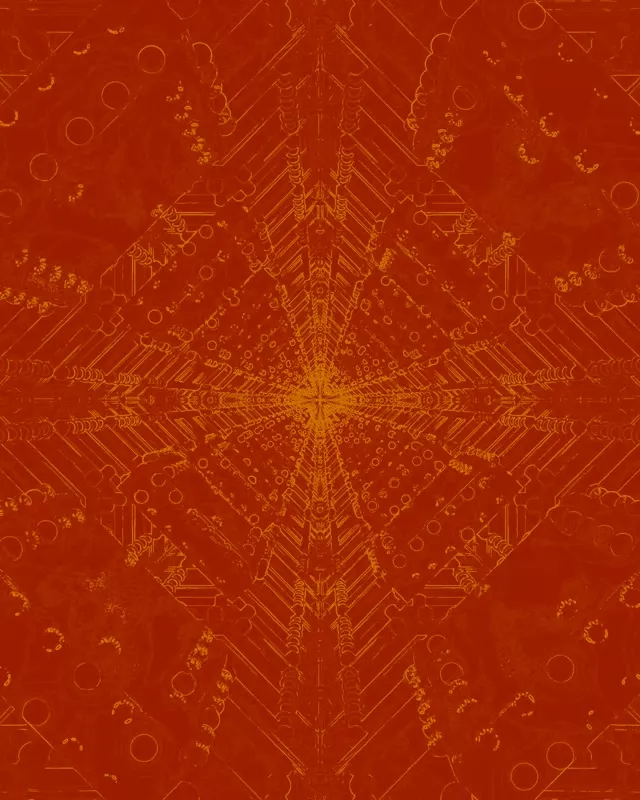 VJLoops Неоновий Тунель Червоно-Золотий Калейдоскопний Зоряний Спалах 4:5 Instagram 60fps Заставка