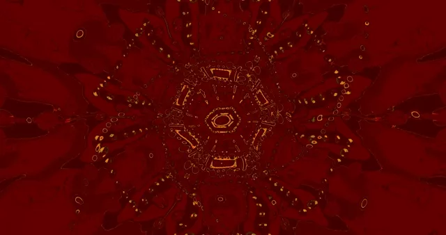 Crveni Zlatni Neon Tunel Čuvar Ekrana 4K UHD 60fps VJLoops