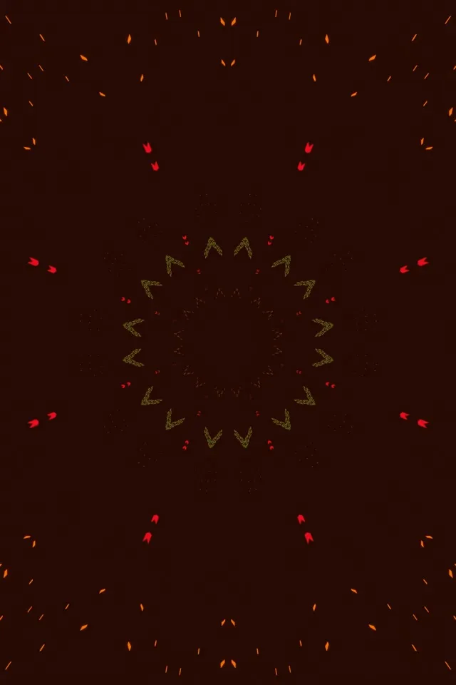 Neon Tunel Gorri Kristal Mandala Vj Loop 2:3 Argazki Bertikala 60fps Pantaila-babeslea