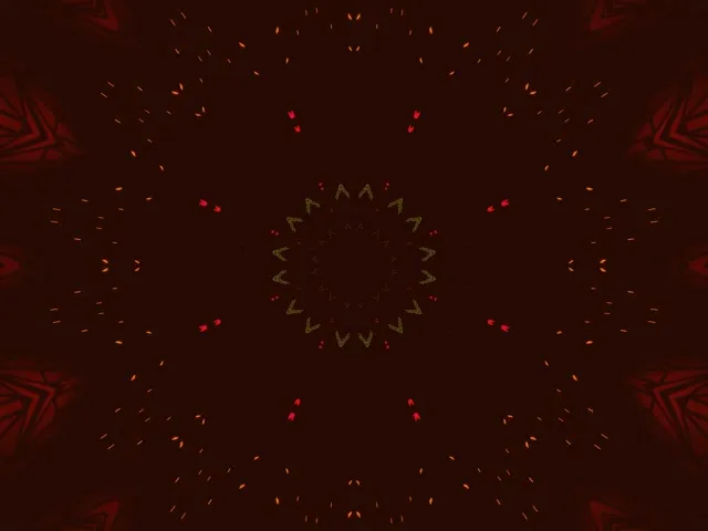 Vj loop Gorriko Izarra Mandala Neon Tunel 4:3 klasikoa 60fps Pantaila-babeslea