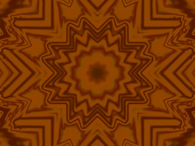 Neon Tunnel Red Green Star Kaleidoscope Vj Loop 4:3 Classic 60fps Screensaver
