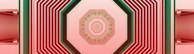 წითალი მწვანე ნეონის ტუნელი ScreenSaver 32:9 Super Ultrawide 60fps VJ Loop